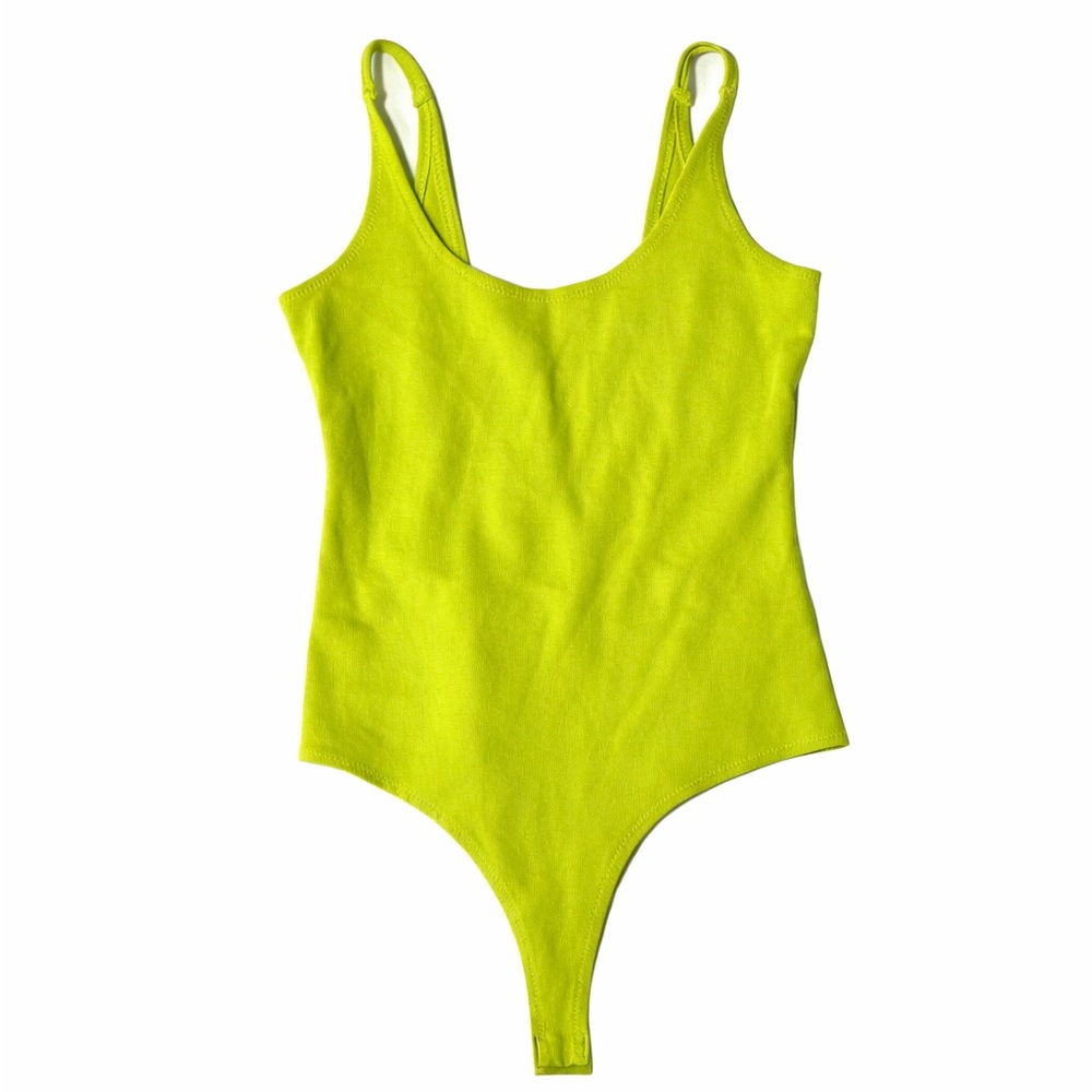 EXPRESS Vibrant Green Bodysuit - XS